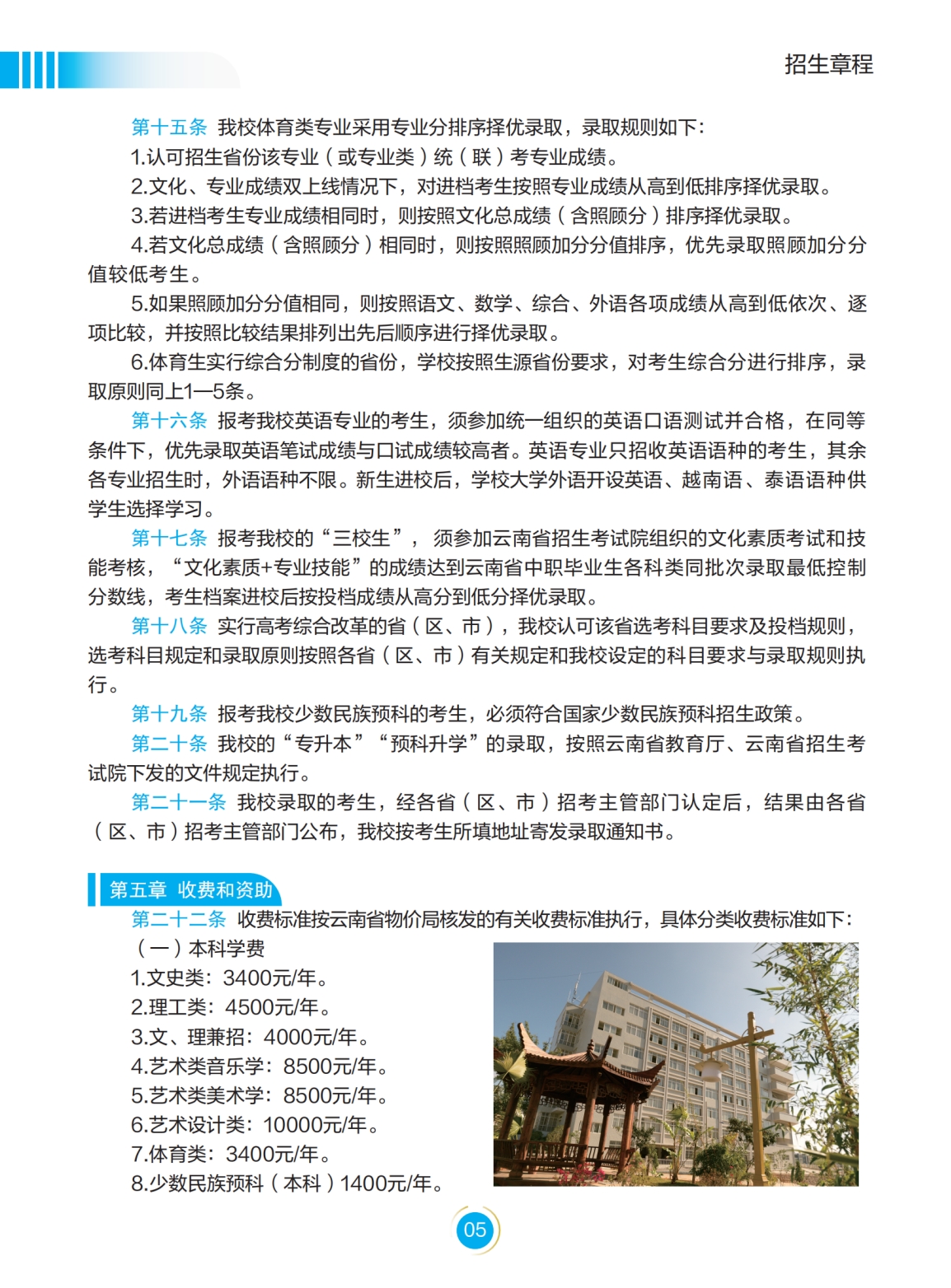 文山學院－2022年招生簡章
