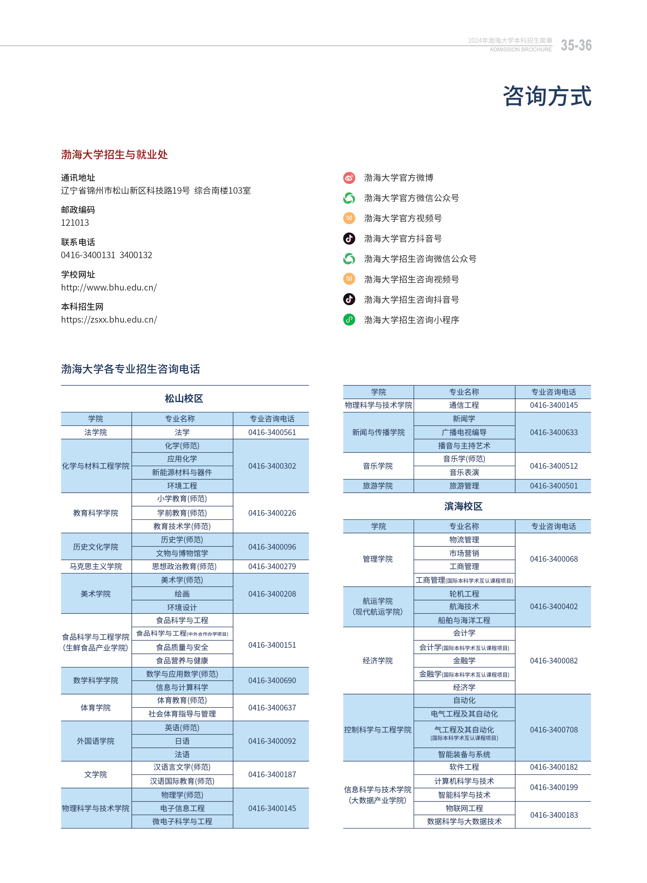渤海大學(xué)－2024年招生簡(jiǎn)章