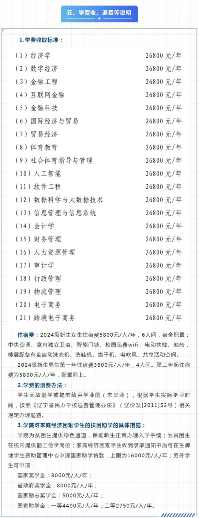 遼寧財(cái)貿(mào)學(xué)院－2023年招生章程